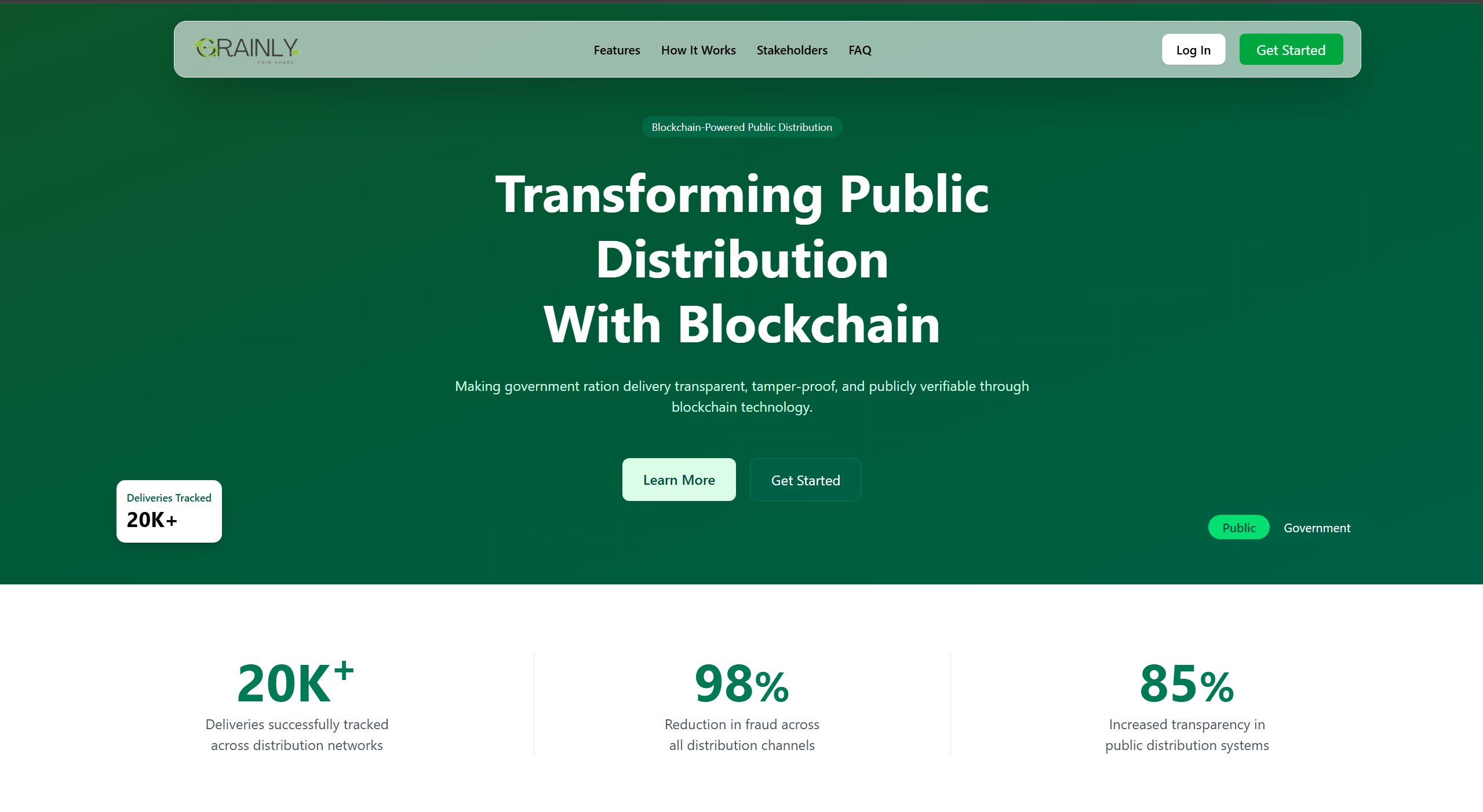 Grainlyy – Transparent Ration Verification